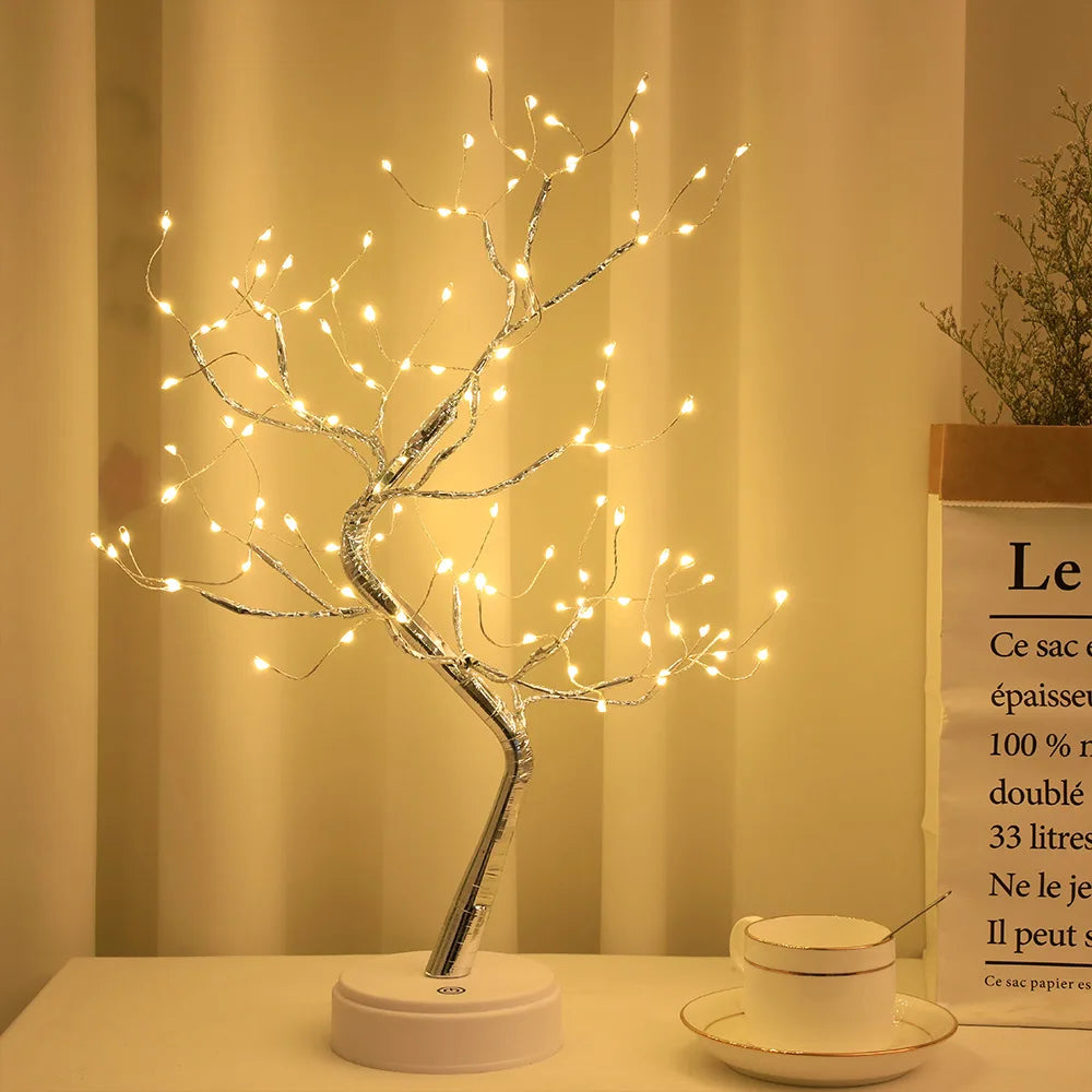 Luciole veilleuse - Créez une ambiance féérique avec cet arbre lumineux aux 108 LED