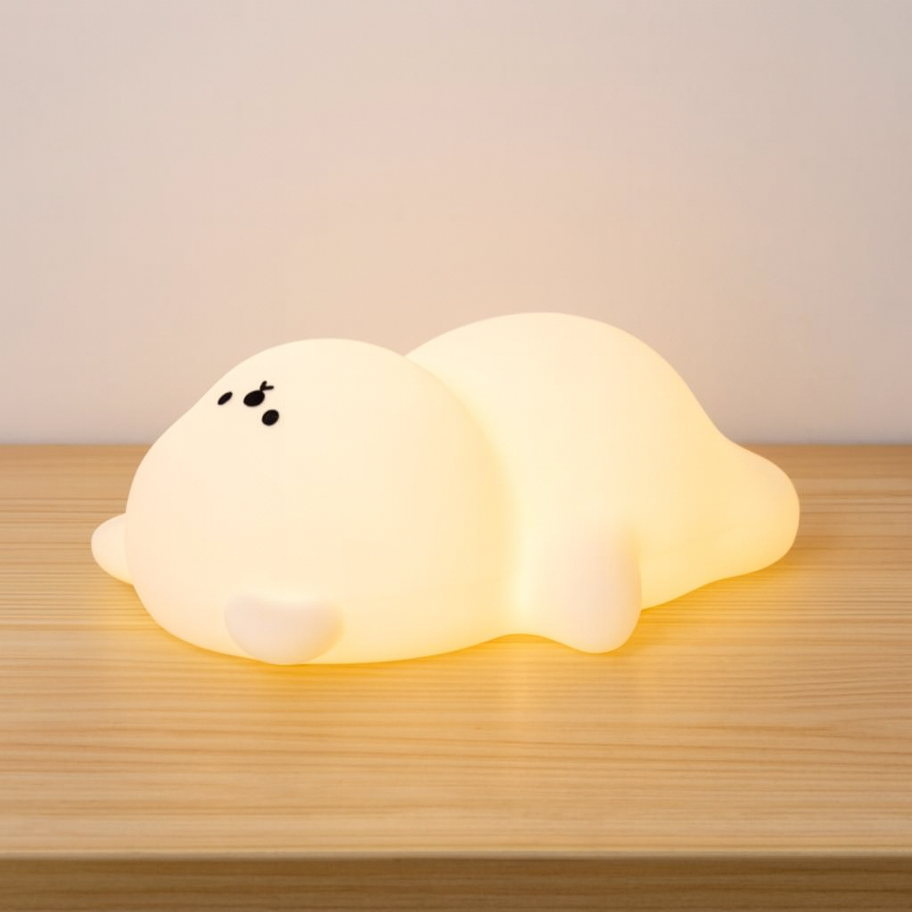 Veilleuse bébé ourson – Douce veilleuse silicone ourson pour une ambiance apaisante