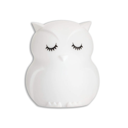 Hibou veilleuse - Éclairage doux et rechargeable en silicone