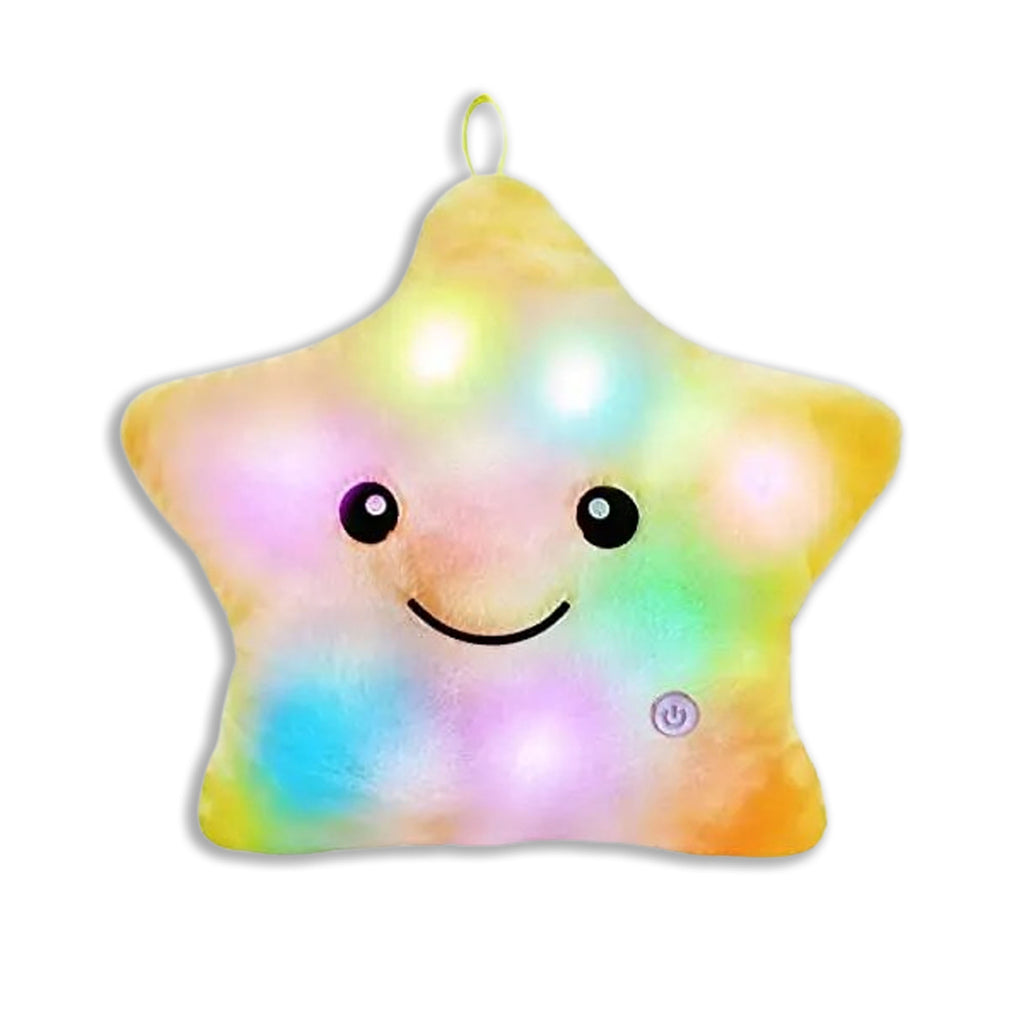 Veilleuse Peluche Bébé – Coussin Lumineux Étoiles pour Enfants