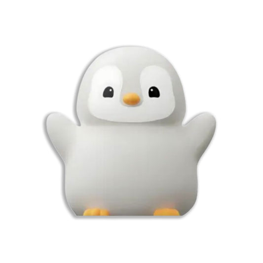 Veilleuse Pingouin Silicone Rechargeable - Douce Lumière pour Bébé et Repas Nocturne