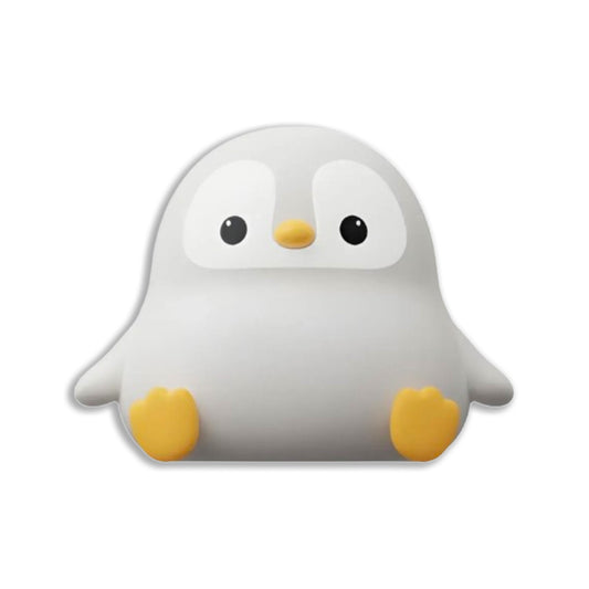 Veilleuse Pingouin Silicone Rechargeable - Douce Lumière pour Bébé et Repas Nocturne